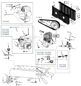 Part Location Diagram of MC035601AJ Campbell Hausfeld Electric Motor